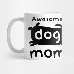 Awesome Dog Mom - Dark Print Mug